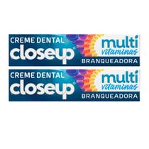 Kit 2 Creme Dental Closeup Multi Vitaminas +12 Benefícios White 85g Kit 2 Creme Dental Closeup Multi Vitaminas +12 Benefícios White 85g