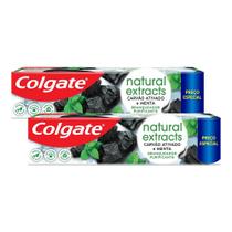Kit 2 Creme Dental Colgate Extracts Carvão Ativado e Menta 140g Kit 2 Creme Dental Colgate Extracts Carvão Ativado e Menta 140g