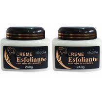 Kit 2 Creme Esfoliante Com Sebo de Carneiro 240g Para Pés Mãos Corpo