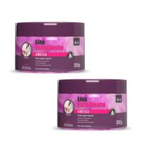 Kit 2 Creme Esfoliante Corporal e Rosto Ameixa Esfoliação para Corpo Pés 300g Bio Soft