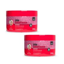 Kit 2 Creme Esfoliante Corporal e Rosto Morango Esfoliação para Corpo Pés 300g Bio Soft