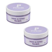 Kit 2 Creme Facial De Pepino Pele Mista 50G - Pepilon