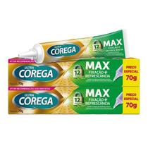 Kit 2 Creme Fixador Ultra Corega Creme Sabor Menta 68g Kit 2 Creme Fixador Ultra Corega Creme Sabor Menta 68g