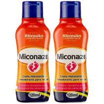 Kit 2 Creme Hidratante Desodorante Contra Odores e Chulé Para os Pés Micose Miconaze Rhenuks
