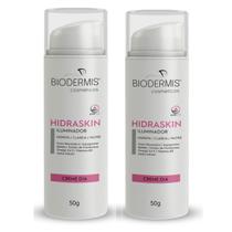 kit 2 Creme Hidratante Dia Hidraskin 50g Biodermis