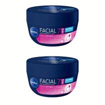 Kit 2 Creme Hidratante Facial Noturno Nivea 100 g