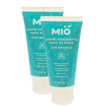 Kit 2 Creme Hidratante Mió para as Mãos Chá Branco 50g