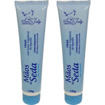 Kit 2 Creme Mãos De Seda Para Mãos Hidratante Mãos Macias