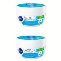 Kit 2 Creme Nutritivo Hidratante Facial Nivea 100G