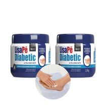 Kit 2 Creme para Rachadura nos Pés Diabéticos Ultra Hidratante LisaPé Diabetic 120g Bio Soft