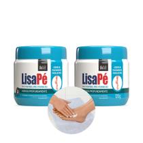 Kit 2 Creme para Rachadura nos Pés Ressecados Hidratante LisaPé D-Pantenol 120g Bio Soft