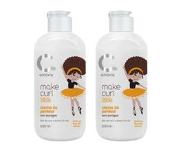 Kit 2 Creme Pentear Make Curl Kids Amavia Hidratação Cacho