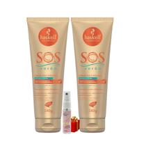 Kit 2 Creme Pré e Pós-Sol Haskell S.O.S Verão 240g Proteção Solar + Presente Lourre 15ml