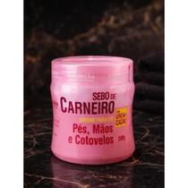 Kit 2 Creme Sebo de Carneiro 200g para Pés e Mãos Hidratante Pele Ressecada Rhenuks