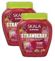 Kit 2 creme tratamento skala 2 em 1 morango e oleo oliva 1kg