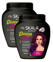 kit 2 CREME TRATAMENTO SKALA EXPERT DIVINA COR 1KG