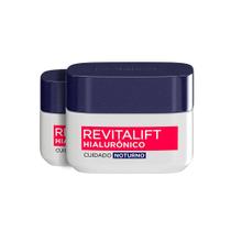 Kit 2 Cremes Anti-idade L'Oréal Revitalift Hialurônico Noturno 49g Cada