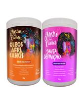 Kit 2 cremes de pentear linha:africanos + santa Kit 2 cremes de pentear linha:africanos + santa
