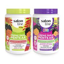 Kit 2 Cremes De Pentear Melancia + Uva Kids 1Kg Salon Line