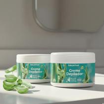 Kit 2 Cremes Depilatórios Botica Brasil Lucys com Aloe Vera 250g Kit 2 Cremes Depilatórios Botica Brasil Lucys com Aloe Vera 250g
