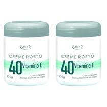 Kit 2 Cremes Facial Rosto 40 Para Rugas Skin Care - Antirrugas Antissinais Clareador de Manchas Escuras - Prevenção de R
