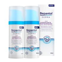 Kit 2 Cremes Hidratante Noturno Facial Restaurador 50ml Cada Bepantol Derma