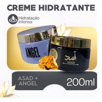 Kit 2 Cremes Hidratantes 200g Angel + Asad Isabelle La Belle Pele Perfumada e Hidratada