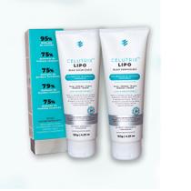 Kit 2 Cremes Lipo Gel Redutor De Celulite Flacidez Celutrix