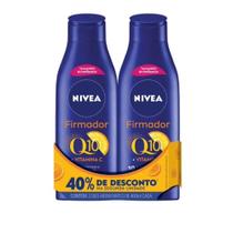 Kit 2 Cremes Nivea Q10 firmador + Vitamina C Locao Hidratante Pele Seca de 400ml cada