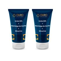 Kit 2 cremes ureia 20% + manteiga karité e glicerina - super hidratante 100g cada Kit 2 cremes ureia 20% + manteiga karité e glicerina - super hidratante 100g cada
