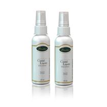 Kit 2 Cristal Líquido Reparador Pontas Brilho Maciez 60ml