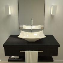 Kit 2 Cubas de Apoio para Banheiro L38 Lux Retangular Folha Compace Kit 2 Cubas de Apoio para Banheiro L38 Lux Retangular Folha Compace