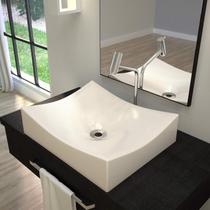 Kit 2 Cubas de Apoio para Banheiro Ml44w Retangular Folha Compace Kit 2 Cubas de Apoio para Banheiro Ml44w Retangular Folha Compace