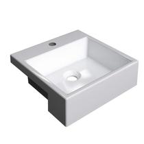 Kit 2 Cubas de Semi Encaixe para Banheiro XQ355 Quadrada Compace Branco