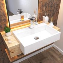 Kit 2 Cubas de Semi Encaixe para Banheiro Xrt550 Retangular Compace Kit 2 Cubas de Semi Encaixe para Banheiro Xrt550 Retangular Compace