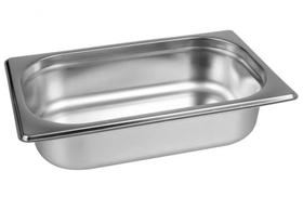 Kit 2 Cubas Gastronomica Inox GN 1/4 x 100mm (265x162mm) - Brasinox