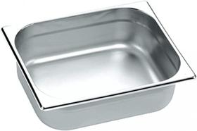 Kit 2 Cubas Gastronomica Inox GN 1/4 x 65mm (265x162mm) - Brasinox