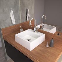 Kit 2 Cubas para Banheiro Q355w Quadrada Compace