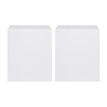 Kit 2 Cubo Base Tablado Expositor Loja 45x35x35cm MDF Branco