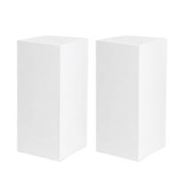Kit 2 Cubo Bases Expositor Tablado 60x35x35cm MDF Branco Kit 2 Cubo Bases Expositor Tablado 60x35x35cm MDF Branco