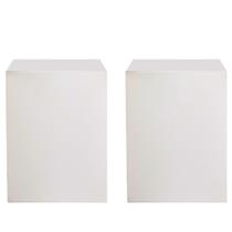 Kit 2 Cubo Bases Expositor Tablado 60x35x35cm MDF Branco