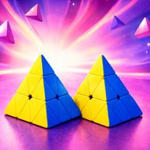 Kit 2 Cubo Magico Piramide Brinquedo Infantil Divertido 7cm Kit 2 Cubo Magico Piramide Brinquedo Infantil Divertido 7cm