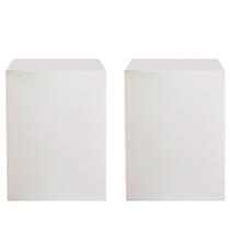 Kit 2 Cubos Expositores Manequim Lojas 30x35x35cm MDF Branco Kit 2 Cubos Expositores Manequim Lojas 30x35x35cm MDF Branco
