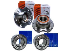 Kit 2 cubos traseiros + 2 rolamentos dianteiros uno mille Kit 2 cubos traseiros + 2 rolamentos dianteiros uno mille