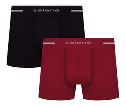 Kit 2 Cueca Box Boxer Microfibra Selene Masculina Original