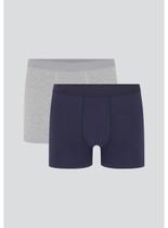 Kit/2 Cueca Boxer Hering 77LT Masculina Algodão T. P/XXG