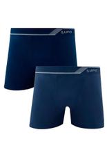 Kit/2 Cueca Boxer Lupo 00436-088 Adulto Sem Costura Microfibra T. P/GG