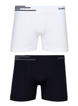 Kit/2 Cueca Boxer Lupo 00436-088 Adulto Sem Costura Microfibra T. P/GG