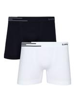 Kit/2 Cueca Boxer Lupo 00436-088 Adulto Sem Costura Microfibra T. P/GG