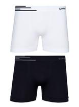 Kit/2 Cueca Boxer Lupo 00436-088 Adulto Sem Costura Microfibra T. P/GG Kit/2 Cueca Boxer Lupo 00436-088 Adulto Sem Costura Microfibra T. P/GG